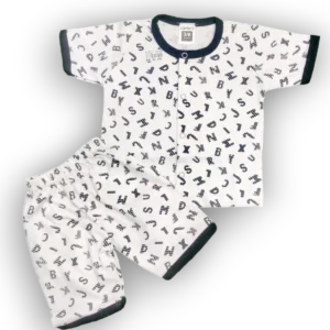 New born alphabets suit
