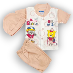 New born hello brown suit