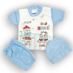 New born snail blue suit