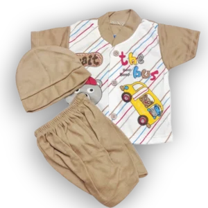 New born the bus brown suit