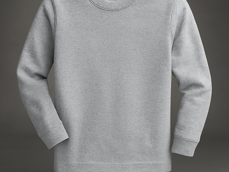 Round Neck Heather Grey