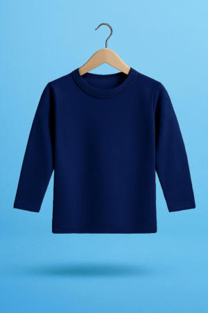 Round Neck Navy Blue