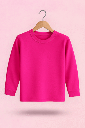 Round Neck Shoking pink