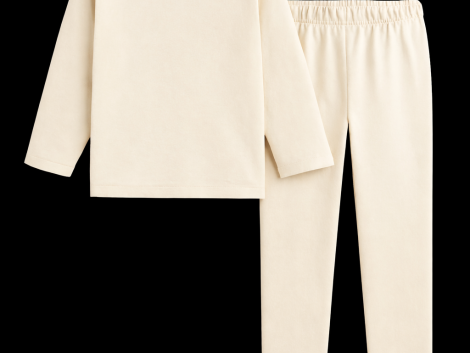 Thermal Suit Off White Colour