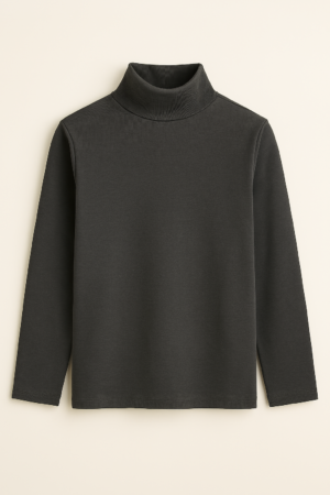 High Neck Charcoal Colour