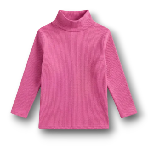 Winter High Neck Shocking Pink Colour