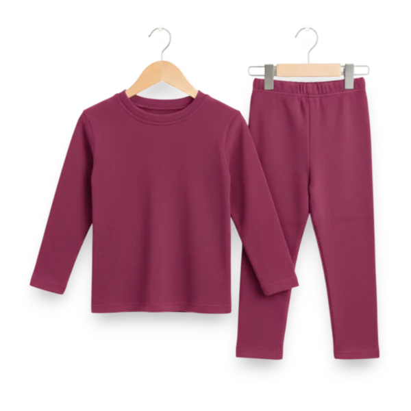 Winter Thermal Suit Magenta Colour