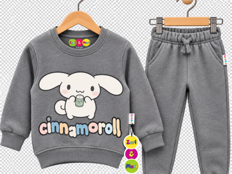 Home 33 Cinnamoroll Grey Kids’ Sweatset