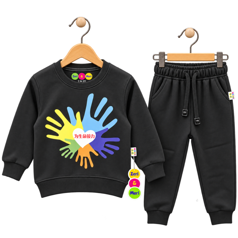Colorful Hands Kids Fleece Tracksuit