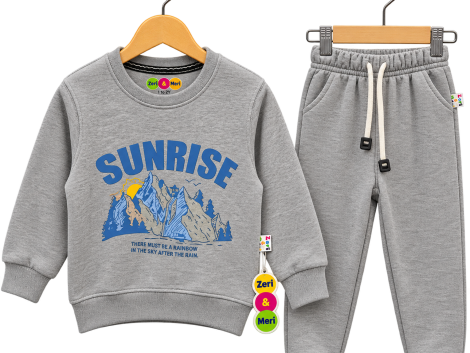 Home 35 Grey Kids’ Sunrise fleece Track suit