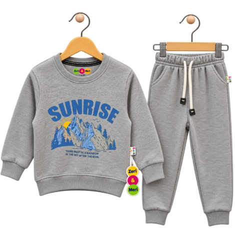Grey Kids’ Sunrise fleece Track suit