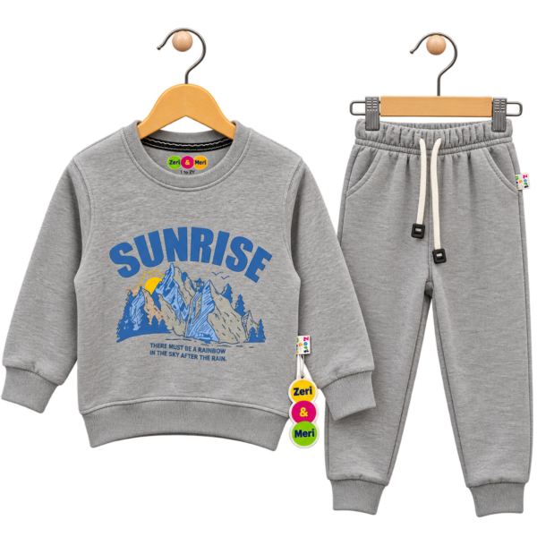 Grey Kids’ Sunrise fleece Track suit
