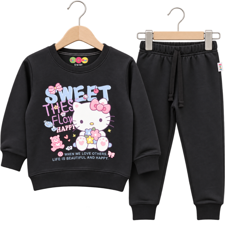 Sweet Flower Girls’ Flees Track Suit